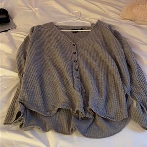 Grey button lounge shirt, great condition